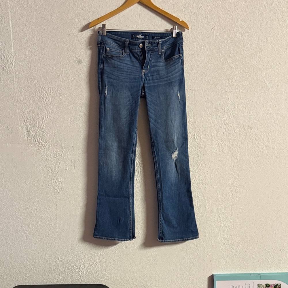 Hollister Women's Boot Cut Jeans in Classic Blue